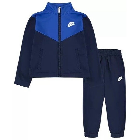Nike Sportswear Boys Size 7 Tracksuit Jacket/Jogger Midnight Navy Warmup Swoosh